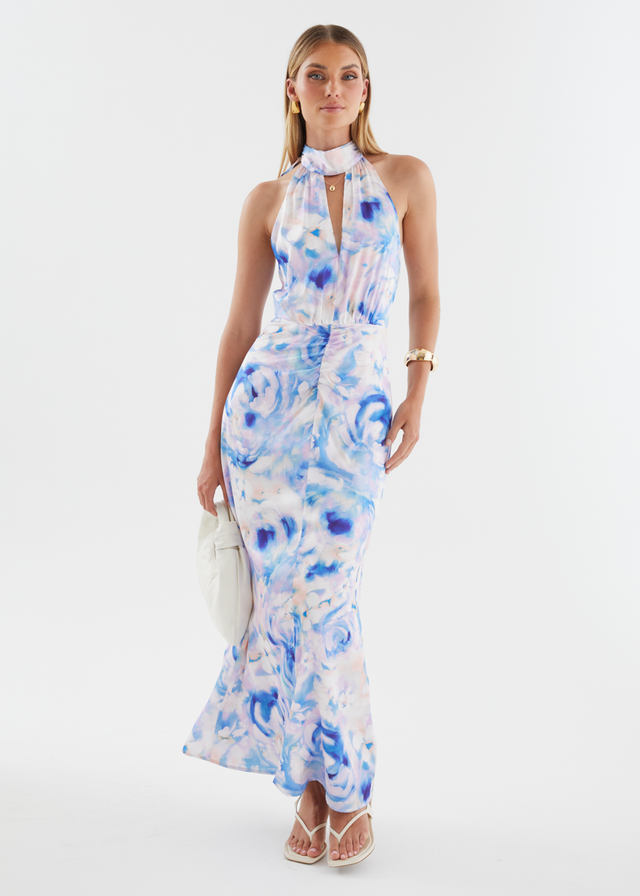 Faith Maxi Dress - Blue Peony