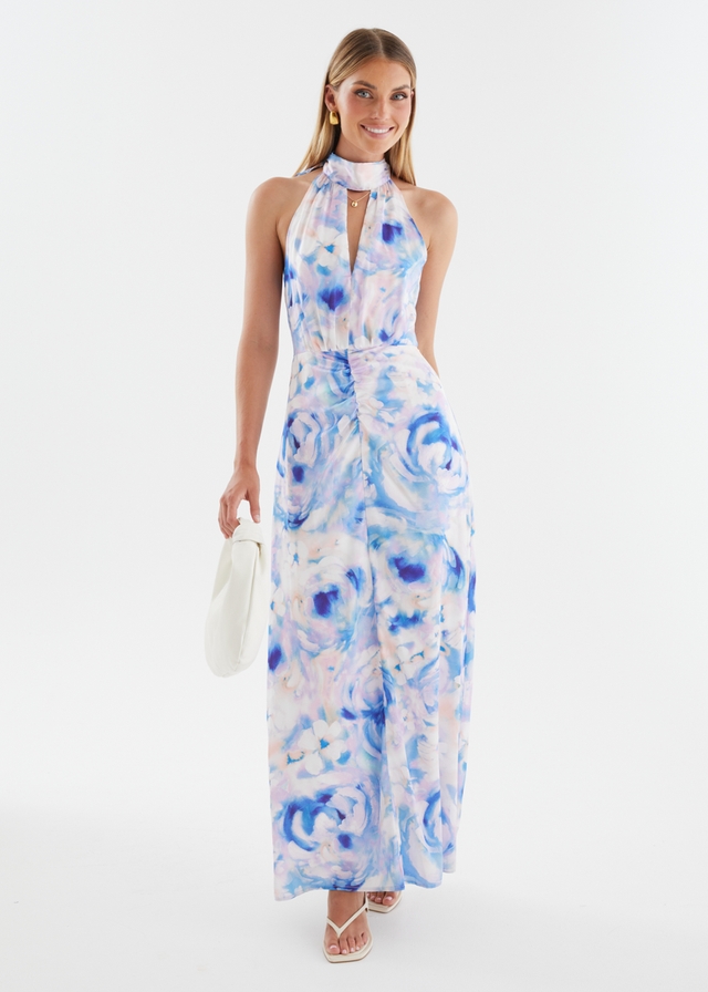 Faith Maxi Dress - Blue Peony
