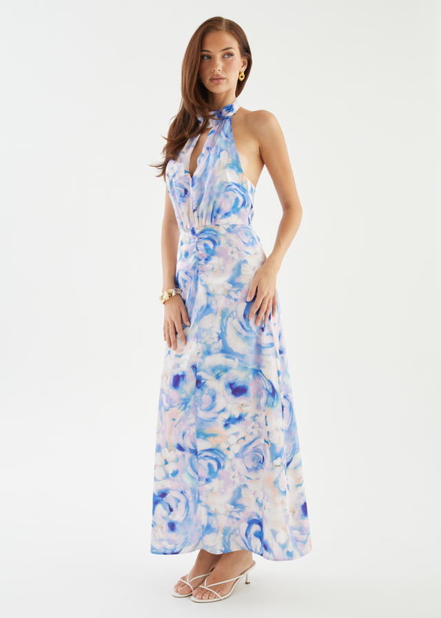 Faith Maxi Dress - Blue Peony
