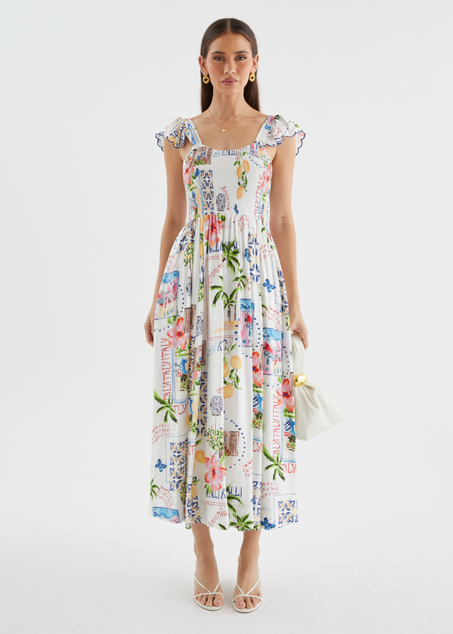 Adrianna Maxi Dress - Italia Tile