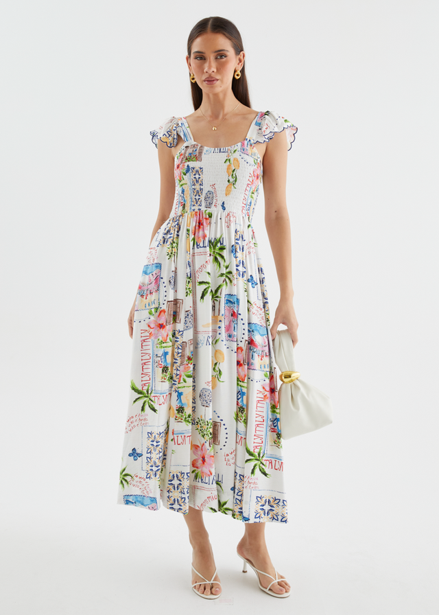 Adrianna Maxi Dress - Italia Tile