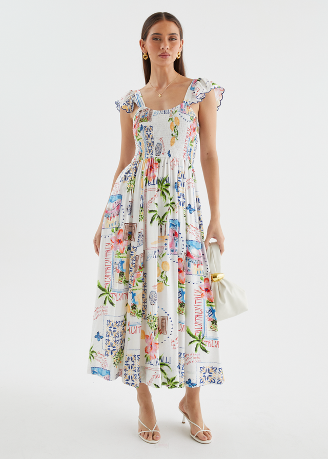 Adrianna Maxi Dress - Italia Tile