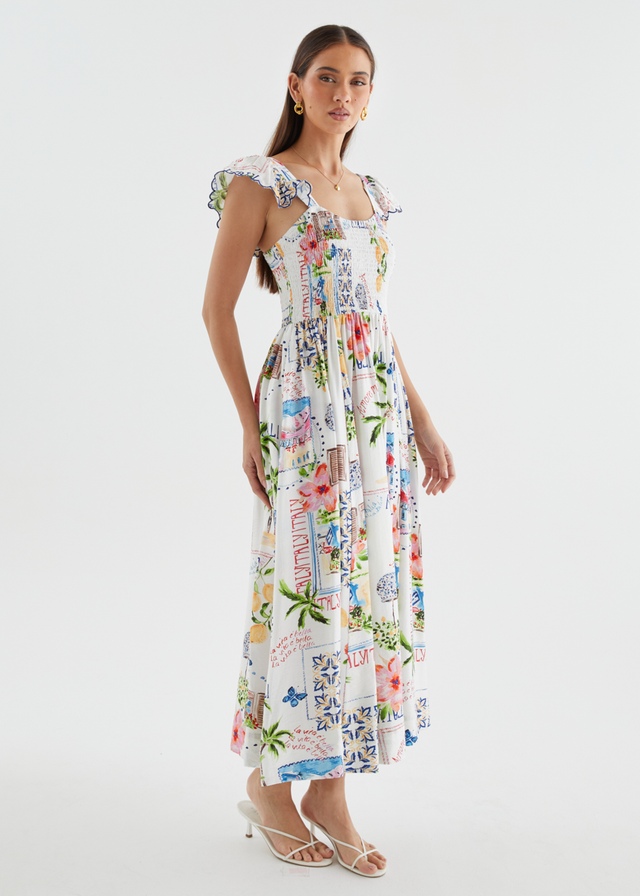 Adrianna Maxi Dress - Italia Tile