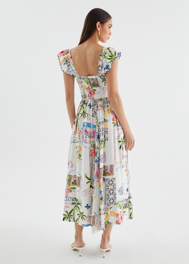 Adrianna Maxi Dress - Italia Tile