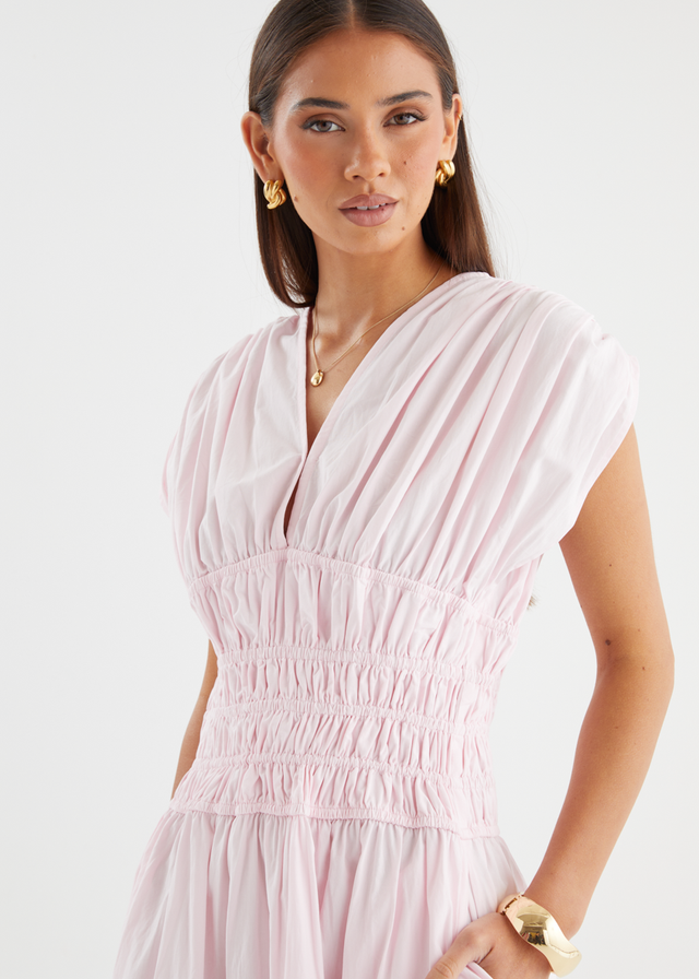 Lorriene Maxi Dress - Baby Pink