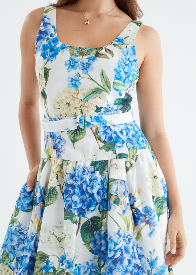 Kiele Dress - Blue Hydrangea