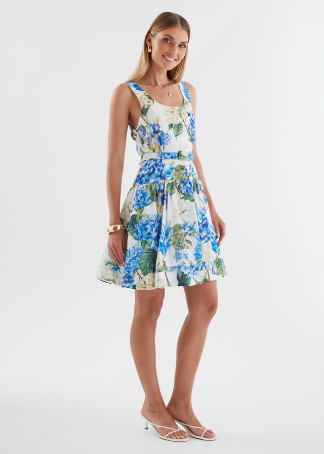 Kiele Dress - Blue Hydrangea