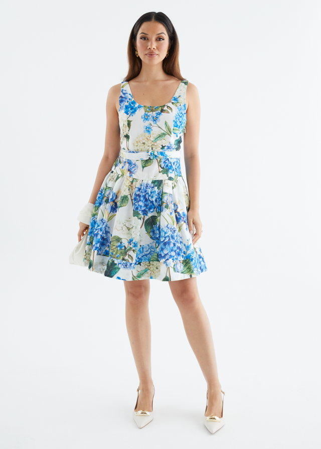 Kiele Dress - Blue Hydrangea