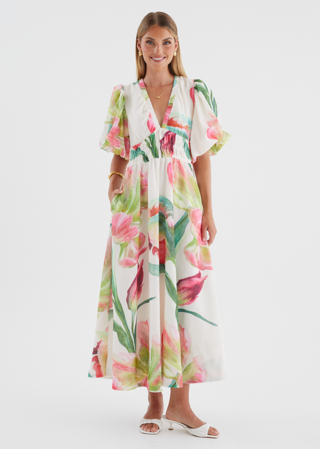 Abbey Maxi Dress - Pink Orchid