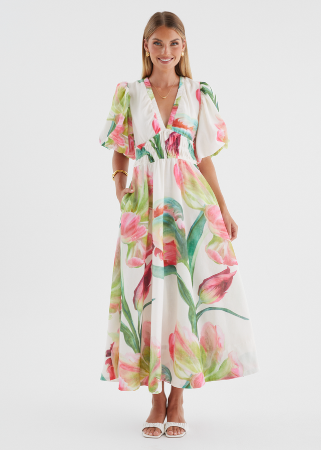 Abbey Maxi Dress - Pink Orchid