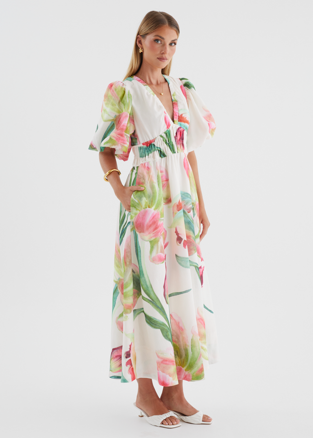 Abbey Maxi Dress - Pink Orchid