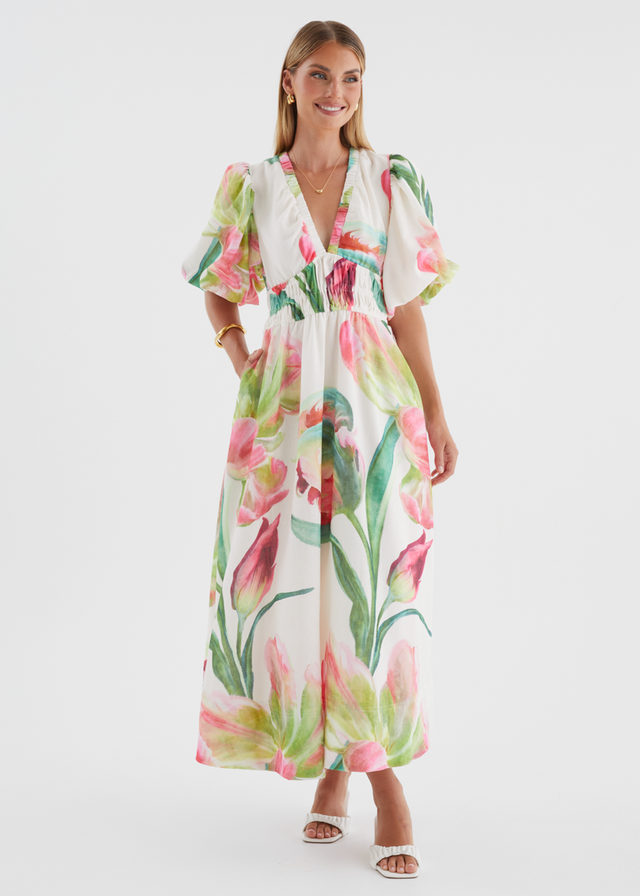 Abbey Maxi Dress - Pink Orchid