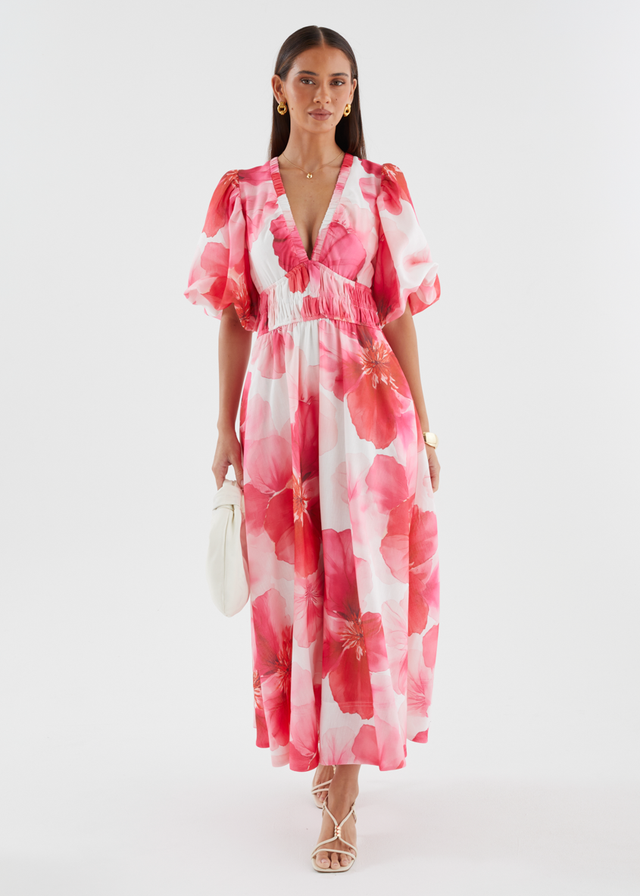 Destiny Maxi Dress - Pink Rose