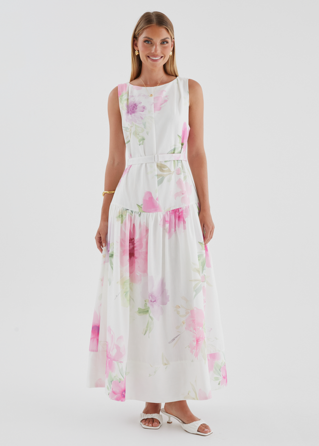 Calypso Maxi Dress - Pink Bouquet