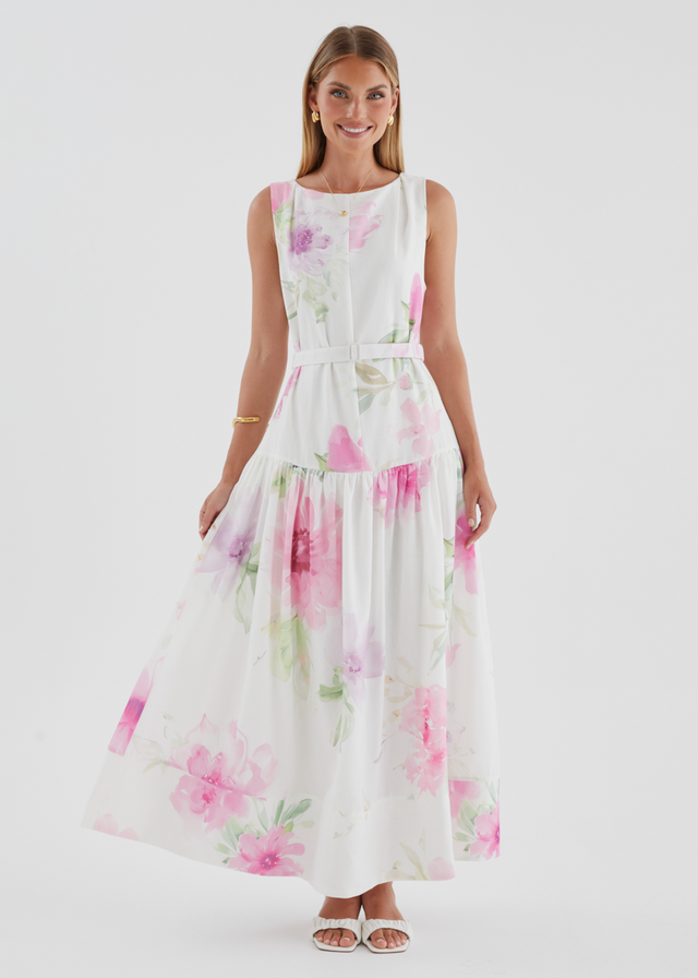 Calypso Maxi Dress - Pink Bouquet