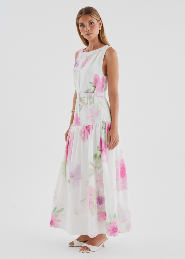 Calypso Maxi Dress - Pink Bouquet