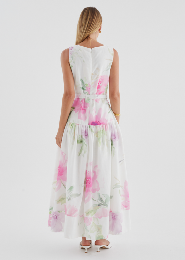 Calypso Maxi Dress - Pink Bouquet