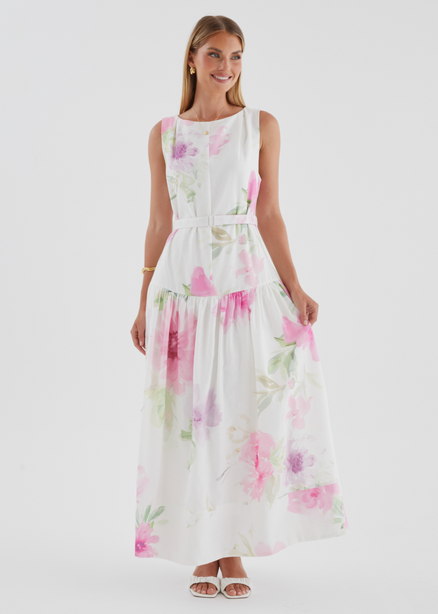 Calypso Maxi Dress - Pink Bouquet