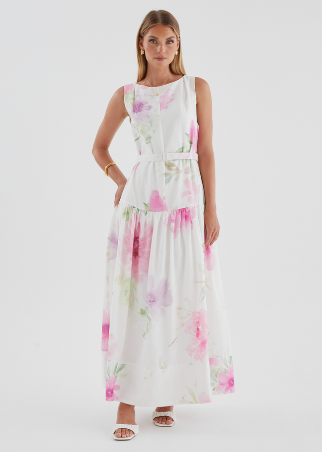 Calypso Maxi Dress - Pink Bouquet