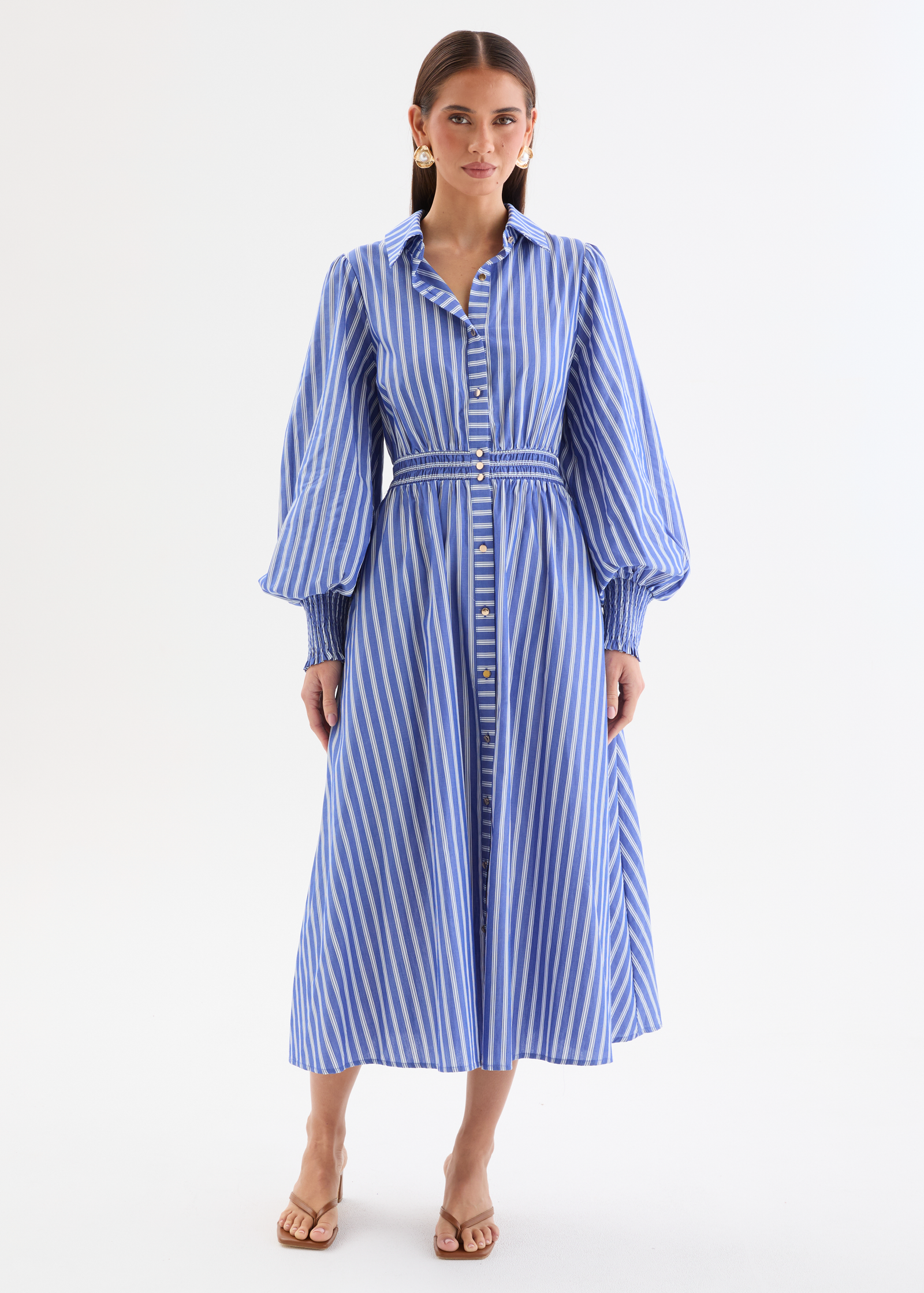 high above the clouds midi dress blue High Above The Clouds Midi Dress Blue