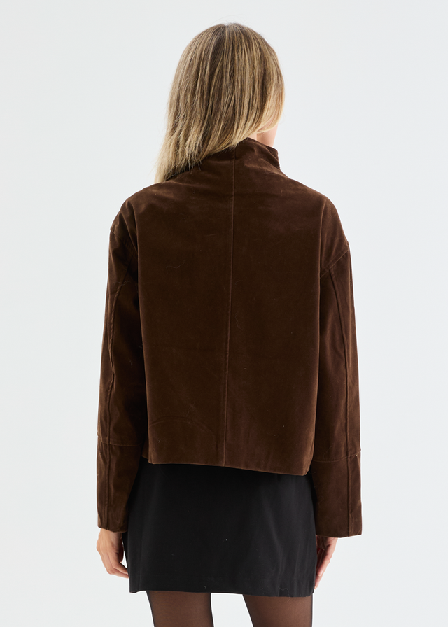 Dallas Suede Jacket - Chocolate