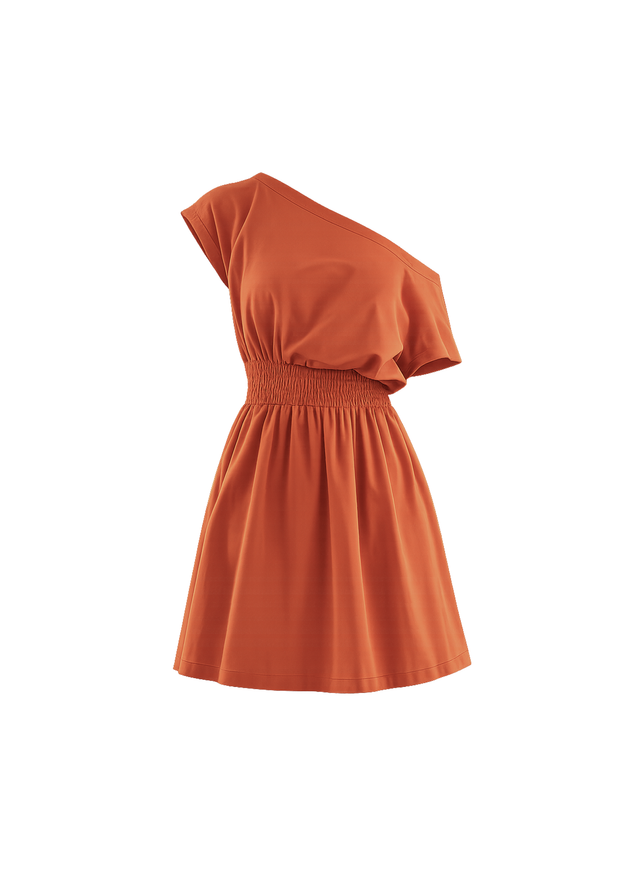 Dustan Drop Shoulder Dress - Orange