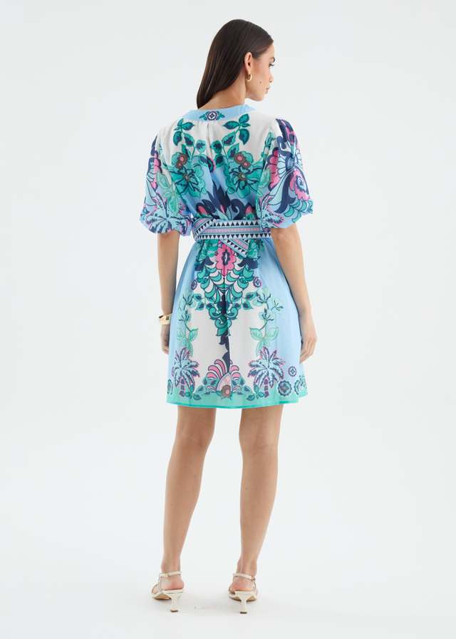 Harietta Dress - Baja Blue