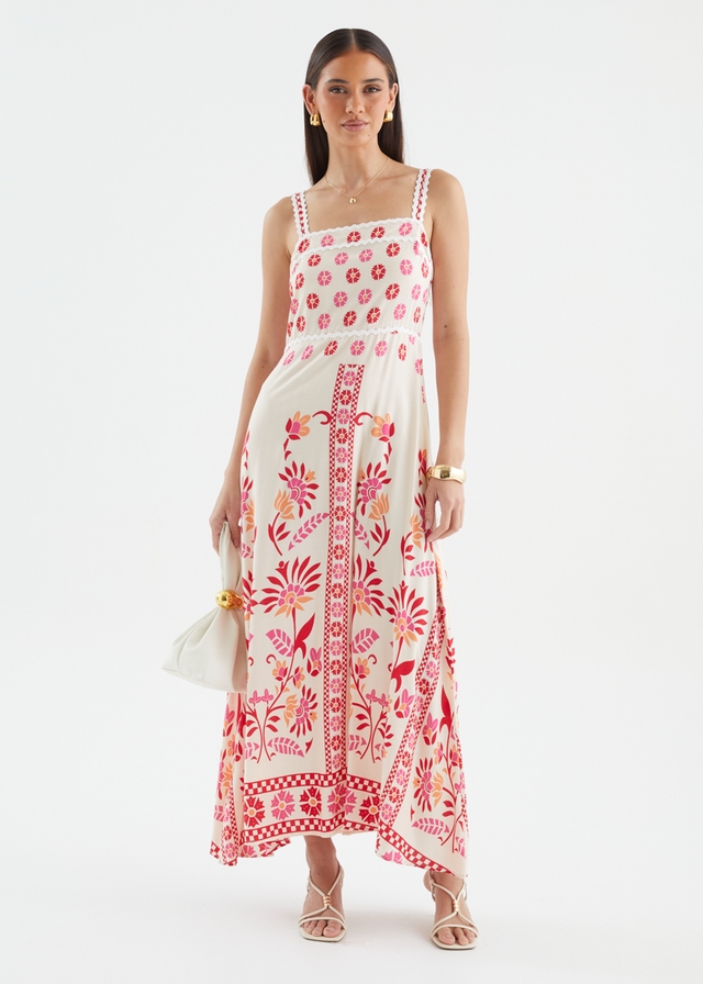 Mariselle Maxi Dress - Pink Garden
