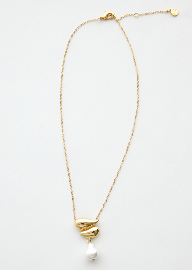 Liora Pearl Necklace - Gold