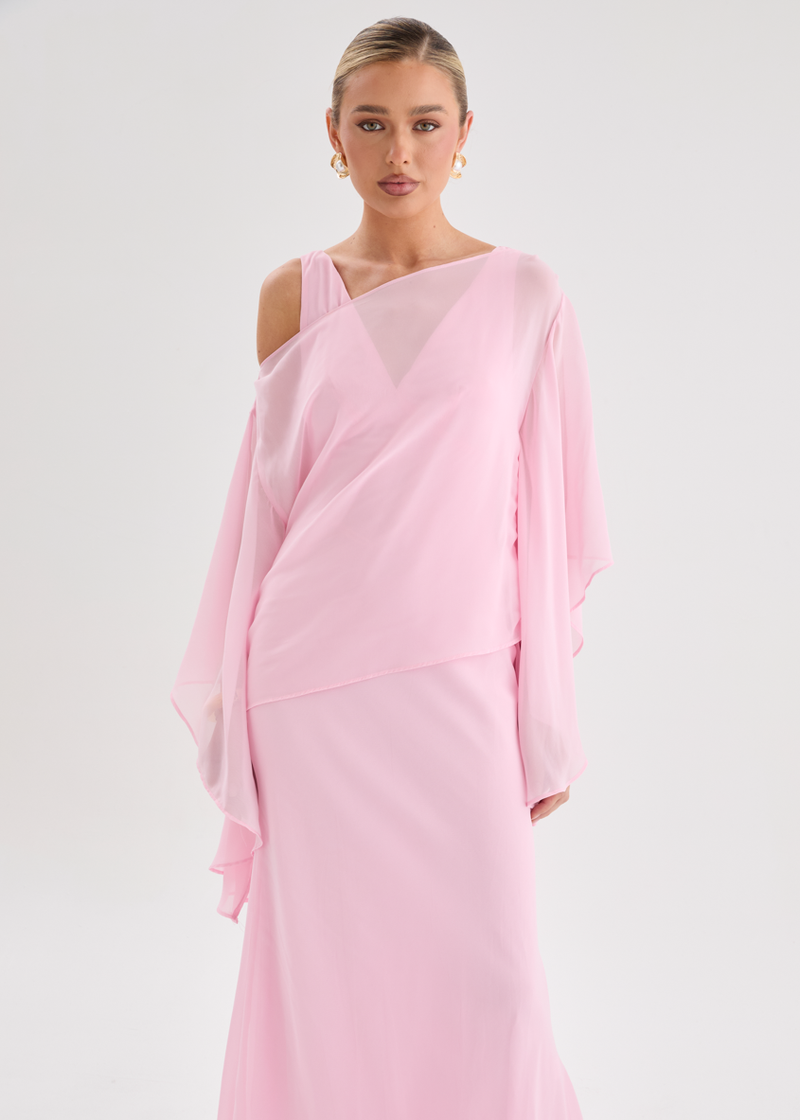 beach wedding guest dresses with sleeves wedding guest dress maxi Zapaka Women Pink Wedding Guest Dress with Ruffle Sleeves A Line V Neck Pleated Chiffon Long Formal Dress, Pink / US12