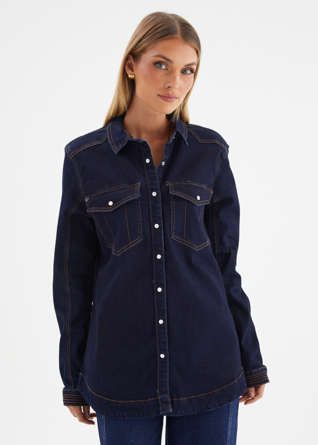 Donroe Denim Jacket - Indigo