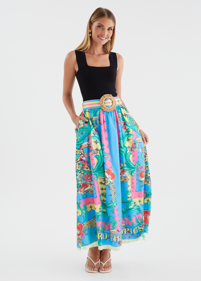 Palomia Maxi Skirt - Rio Tropics