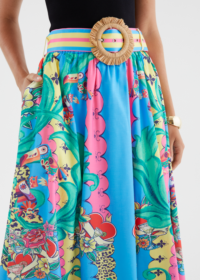 Palomia Maxi Skirt - Rio Tropics