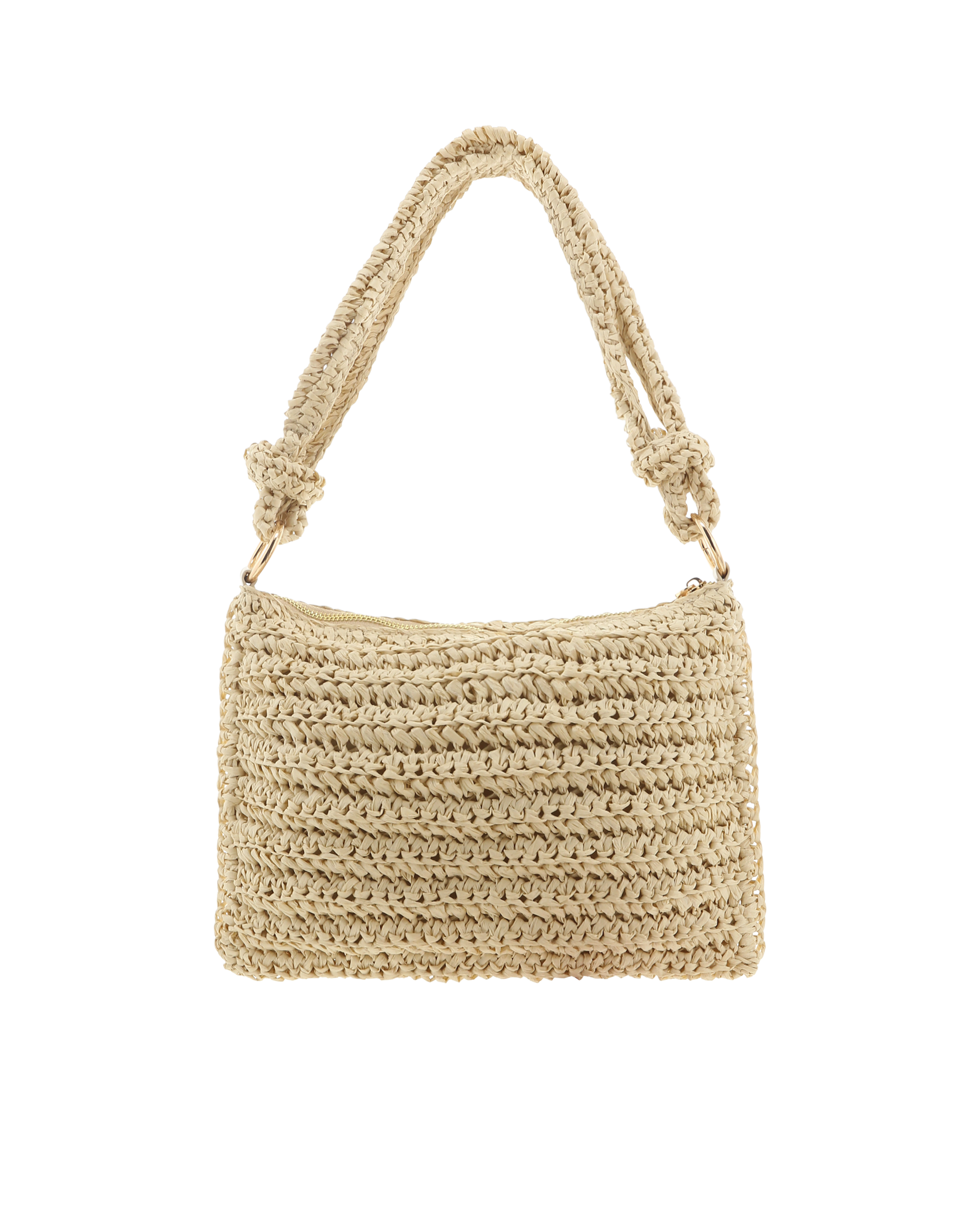 Aquila Shoulder Bag - Natural Raffia