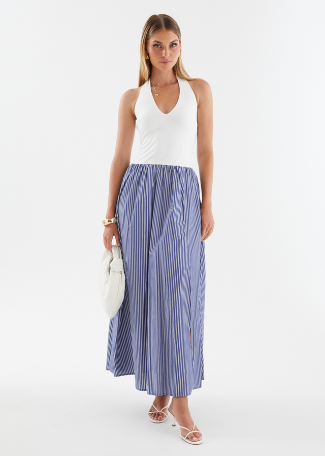 Sunni Maxi Dress - Sky Stripe