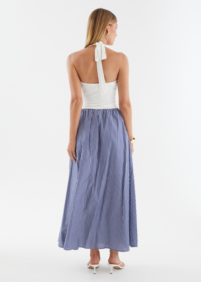 Sunni Maxi Dress - Sky Stripe