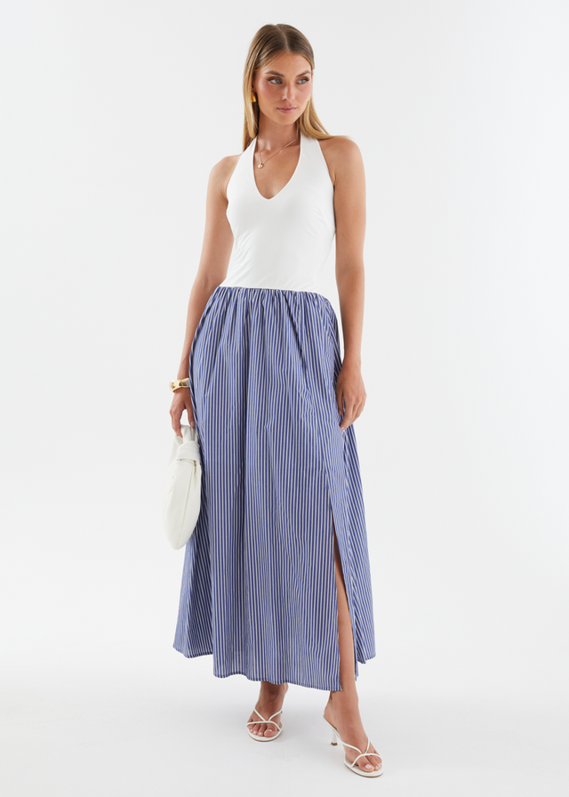 Sunni Maxi Dress - Sky Stripe