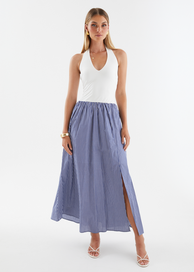 Sunni Maxi Dress - Sky Stripe