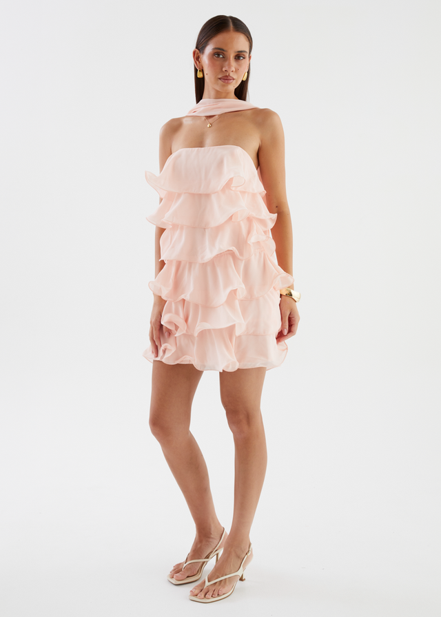 Caroline Strapless Dress - Pink