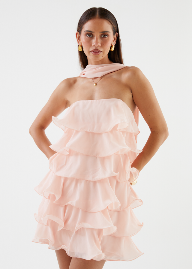 Caroline Strapless Dress - Pink