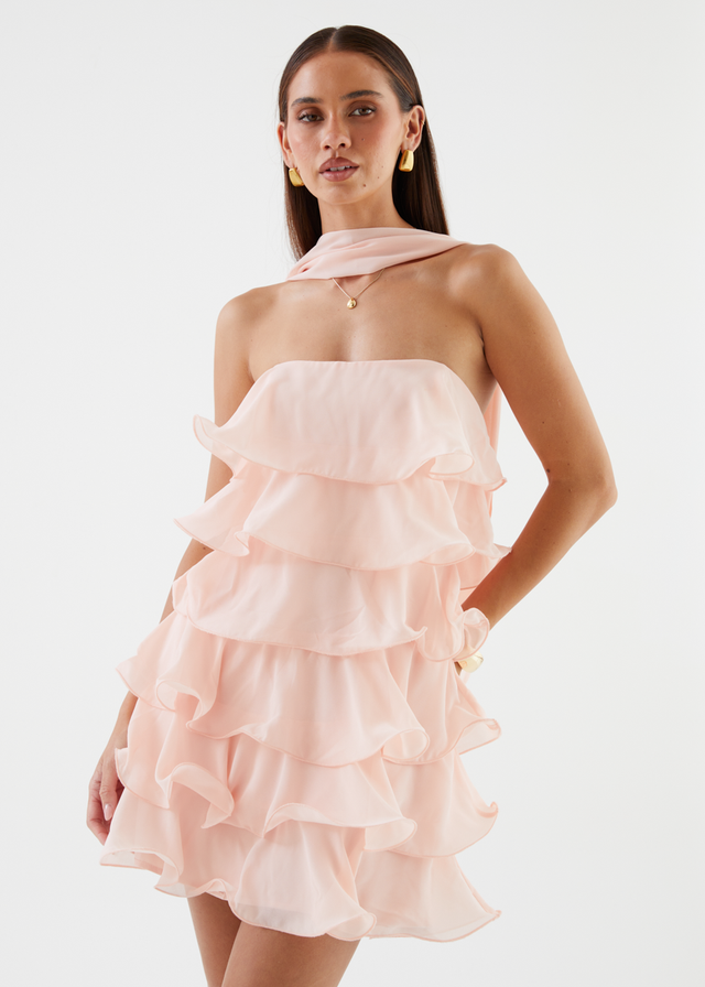 Caroline Strapless Dress - Pink