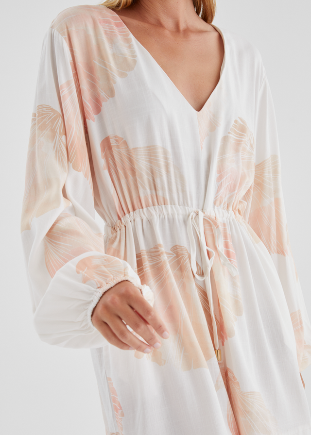 Peregian Playsuit - Peach Shell