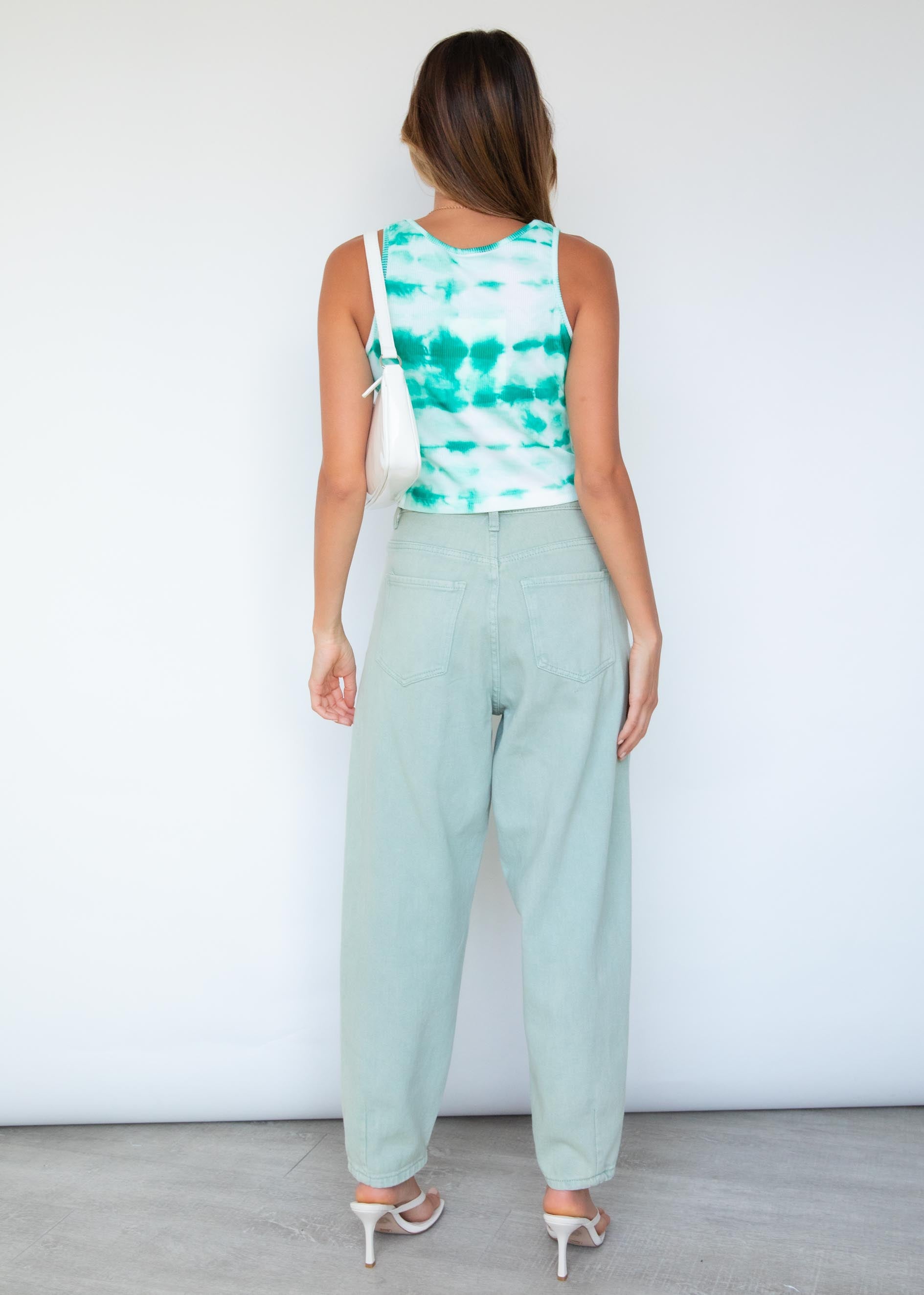 Lorrie Rib Tank - Teal Dye