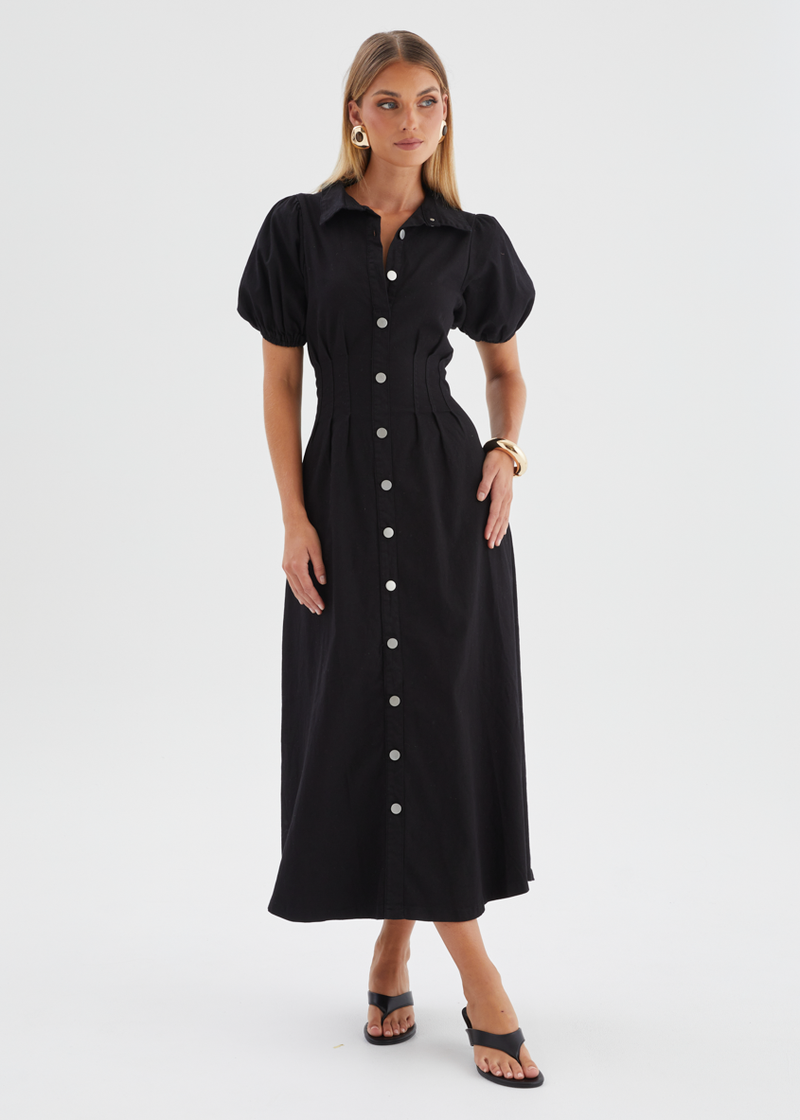 brown maxi dress with long sleeves Satin panel mock neck long sleeve maxi dress - Light Brown main image 1