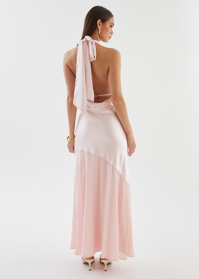 Giovana Halter Maxi Dress - Blush