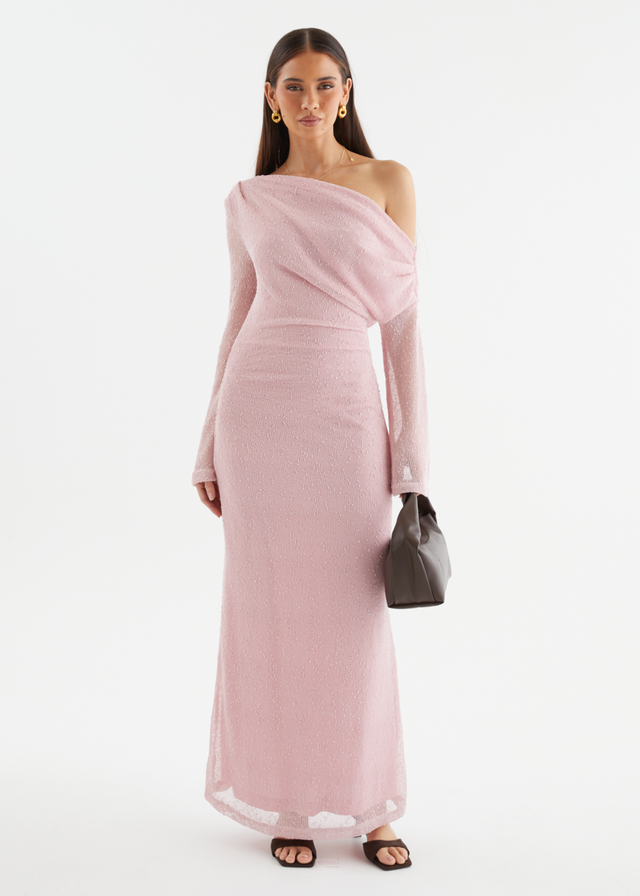 Luisa Drop Shoulder Maxi Dress - Pink