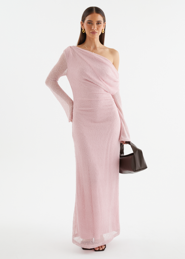 Luisa Drop Shoulder Maxi Dress - Pink