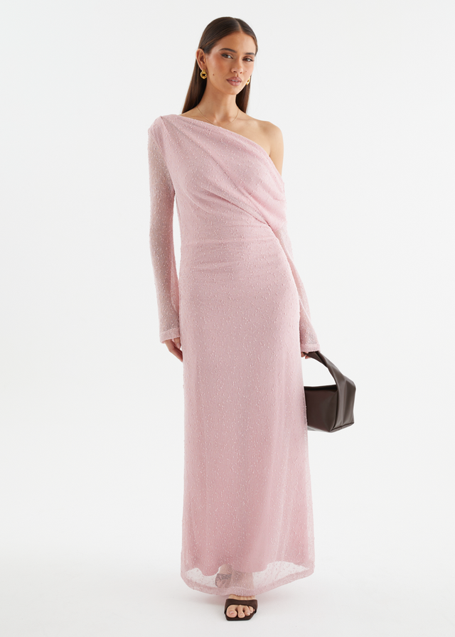 Luisa Drop Shoulder Maxi Dress - Pink
