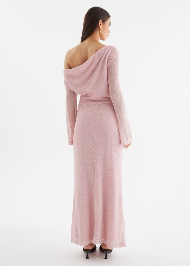 Luisa Drop Shoulder Maxi Dress - Pink