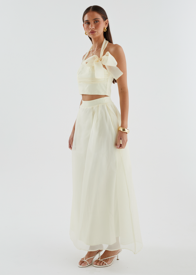 Kailah Halter Crop - Butter